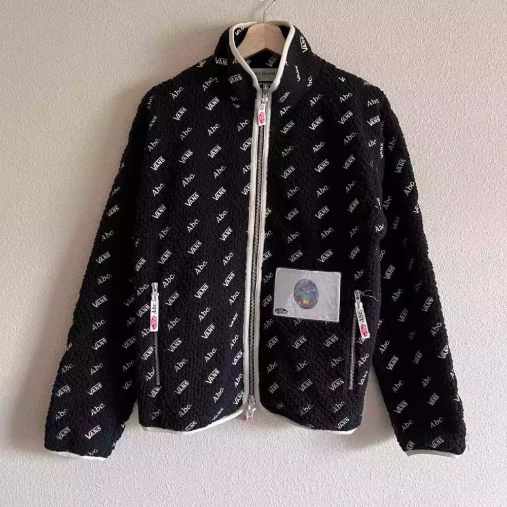 SOLD OUT LIKE NEW Advisory Board Crystals x Vans Fleece Jacket Size XS